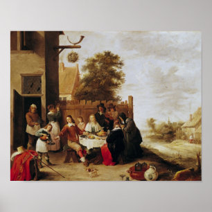 Póster El banquete del hijo despilfarrador, 1644