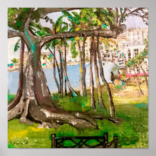 Póster El Banyan, FL.