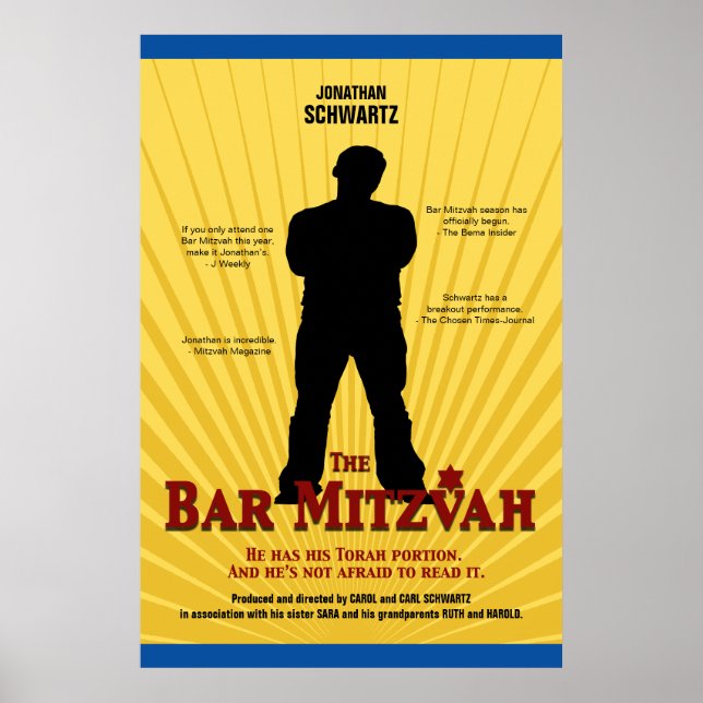 Póster El bar de la estrella de cine Mitzvah Poster amari (Frente)