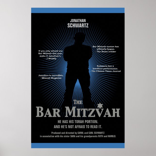 Póster El bar de la estrella de cine Mitzvah Poster Marin (Frente)