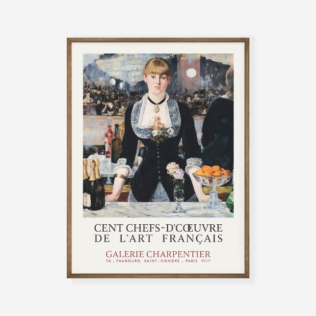 Póster El bar Edouard Manet en el Bella Artes Folies-Berg (Subido por el creador)