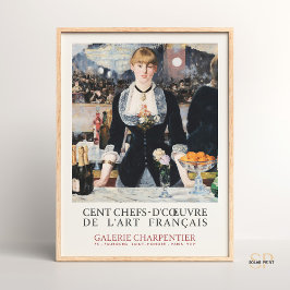 Póster El bar Édouard Manet en el Vintage Folies-Bergere