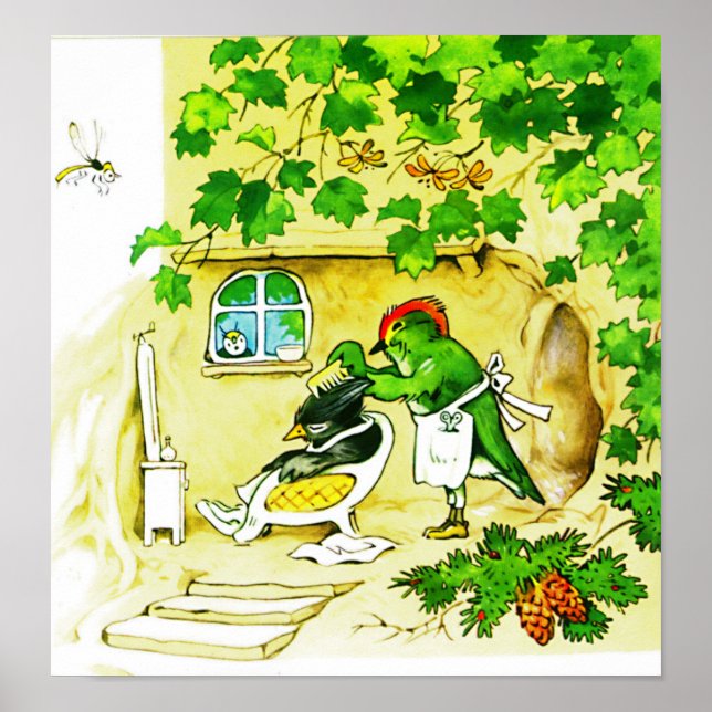 Póster El barbero de las aves (Frente)