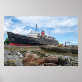 Póster El barco abandonado TSS Duke of Lancaster