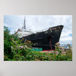 Póster El barco abandonado TSS Duke of Lancaster