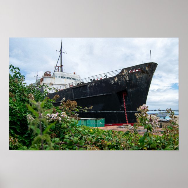 Póster El barco abandonado TSS Duke of Lancaster (Frente)