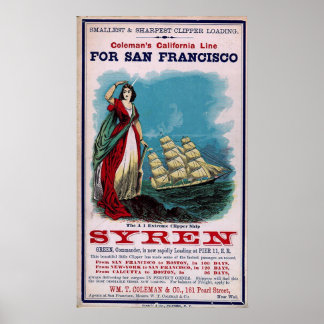 Póster El Barco Clipper - Syren