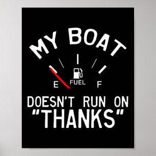 Póster El barco de 'My Boat Doesn't Run On Thanks' es div