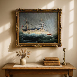 Póster El barco en la tempestad | Henri Rousseau