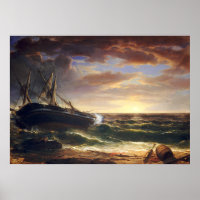 El barco varado - Poster Bella Artes Asher Durand