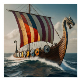 Póster El barco Viking Long