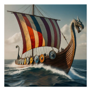 Póster El barco Viking Long