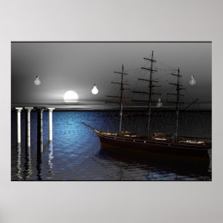 Póster El barco y el Poster de las luces de la luna