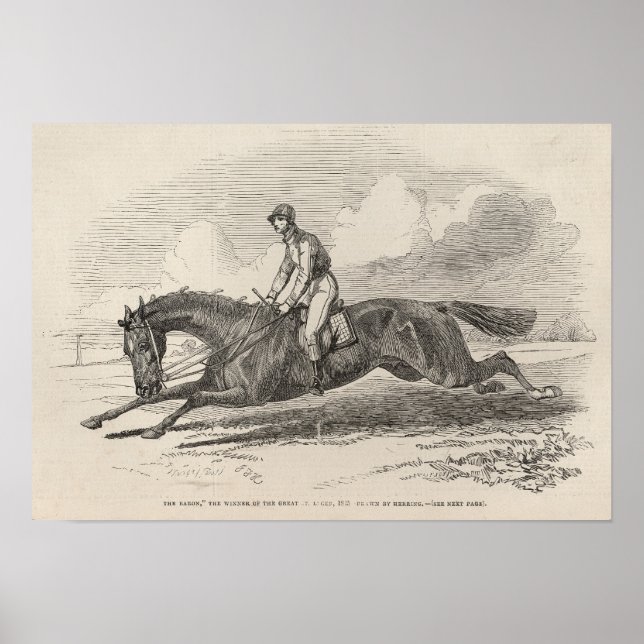 Póster El Barón, el ganador de la Gran St. Leger (Frente)