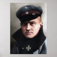 El Barón Rojo Manfred von Richthofen Colorize 1917