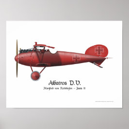 Póster El Barón Rojo Manfred von Richthofen German Flying