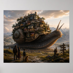 Póster El barrio en el caracol gigante