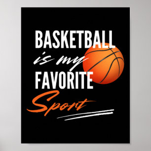 Póster El básquetbol es mi deporte favorito