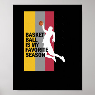 Póster El Básquetbol Es Mi Temporada 10 Favorita