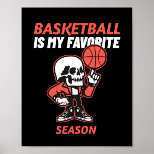 Póster El básquetbol es mi temporada favorita