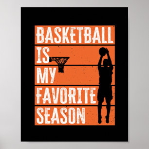 Póster El básquetbol es mi temporada favorita