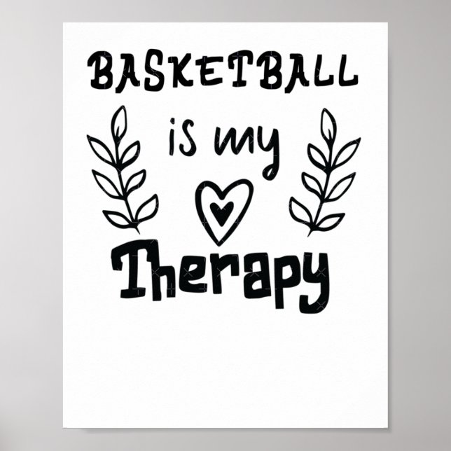 Póster El básquetbol es mi terapia (Frente)