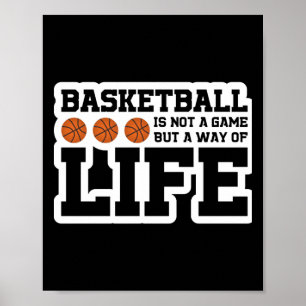 Póster El básquetbol no es un juego sino una forma de vid