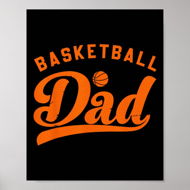 Póster El básquetbol papá regalo papi el día del padre de (Frente)