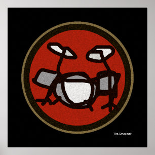 Póster el baterista