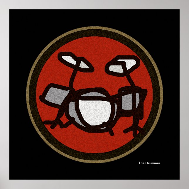 Póster el baterista (Frente)