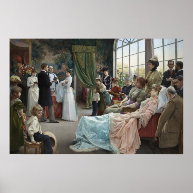 Póster El bautismo, 1892 (Frente)