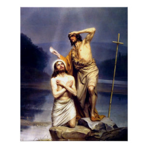Póster El bautismo de Cristo
