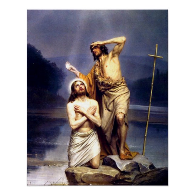 Póster El bautismo de Cristo (Anverso)