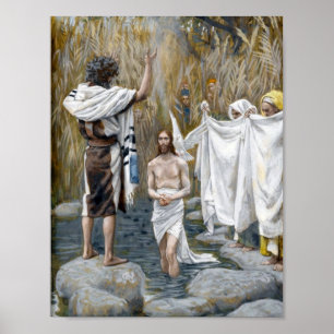 Póster "El bautismo de Jesús" — por James Tissot