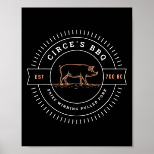 Póster El BBQ de Circe divertida mitología griega 1 