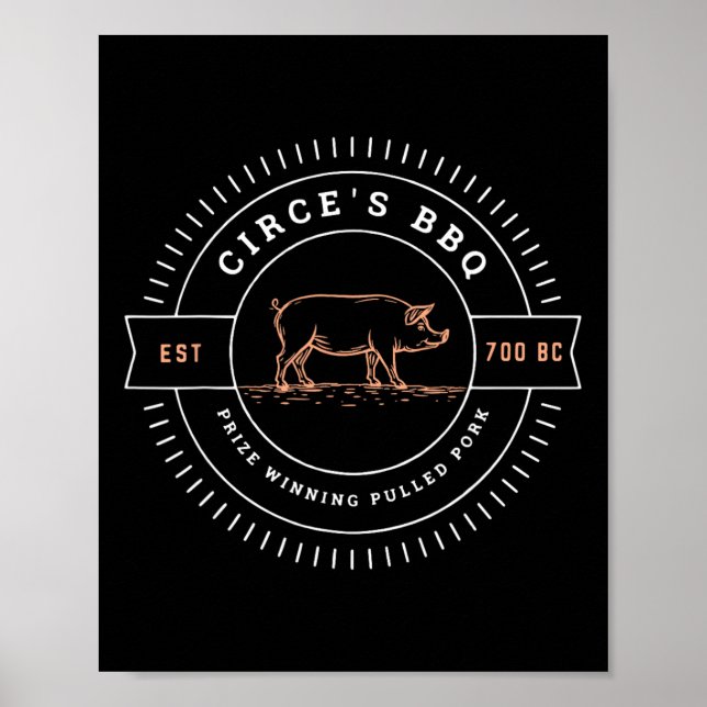 Póster El BBQ de Circe divertida mitología griega 1  (Frente)