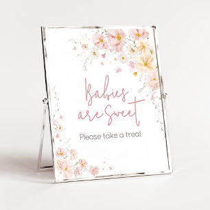 Póster El bebé de flores silvestres en los bebés de sangr