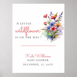 Póster El bebé de flores silvestres florece