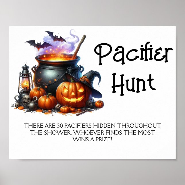 Póster El bebé de Halloween es Brewin Pacifier Hunt Showe (Frente)
