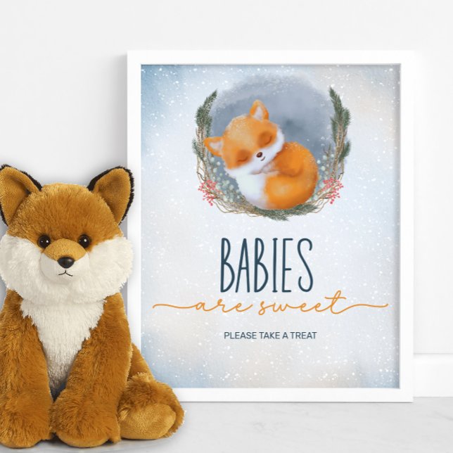 Póster El bebé dulce Fox Snowly Winies los bebés son dulc (Subido por el creador)