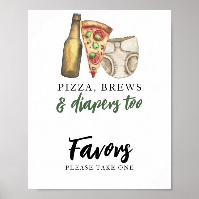 Póster El bebé está elaborando cerveza Favoritos (Frente)