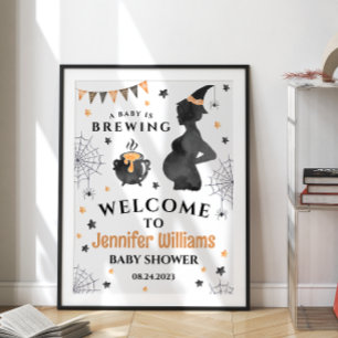Póster El bebé está preparando el cartel de bienvenida de