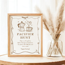 Póster El bebé está preparando el Rótulo Pacificador