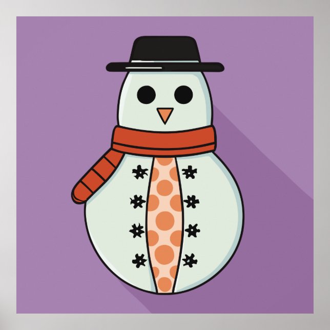 Póster El bebé hombre de nieve en los Navidades (Frente)