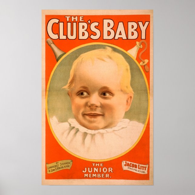 Póster El bebé Poster teatral del club (Frente)