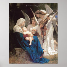 Póster El Bebé Tranquilo Jesús es el guión de la canción 