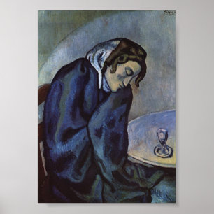 Póster El bebedor absinthe de Pablo Picasso