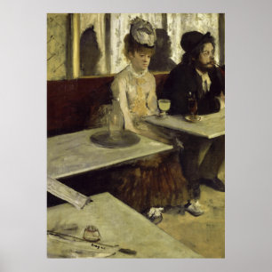 Póster El bebedor absinthe o L'Absinthe por Edgar Degas
