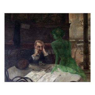 Póster El bebedor de absenta Glossy