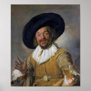 Póster El bebedor de los cerezos, Frans Hals, 1628-1630